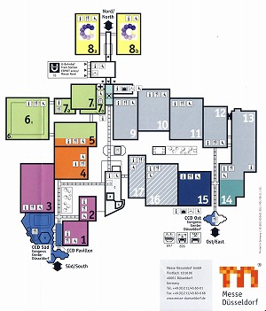 COMPAMED 2011 医療用部材・要素技術展 会場見取図